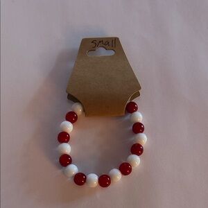 Size small homemade glass bead bracelet